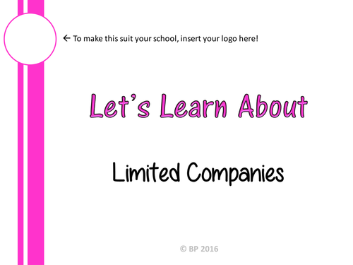 Private Limited Companies and Public Limited Company Ownership - FULLY resourced lesson inc. plan!