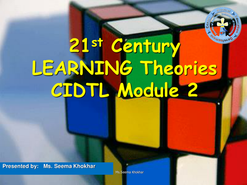 learning theories Specially for Teaching Diploma