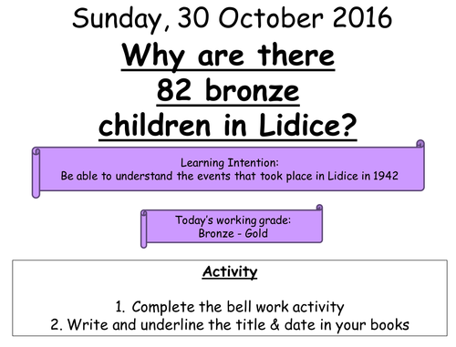 4 - Why are there 82 bronze children in Lidice