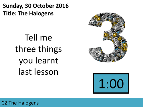 AQA GCSE The Halogens