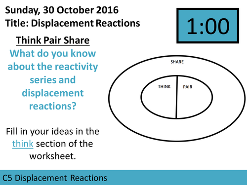 AQA GCSE C5 L3 Displacement Reactions