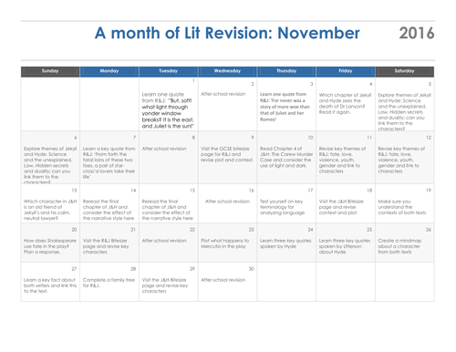 Romeo and Juliet and Jekyll and Hyde AQA Literature GCSE Revision