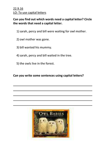 Owl Babies Lesson Plans and Resources