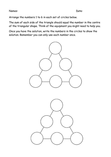 Number puzzle | Teaching Resources