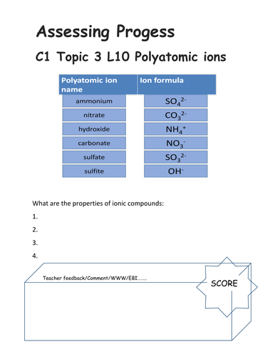 Edexcel CC10a Electrolysis Basics (HIGHER AND LOWER LESSON) TOPIC 3 Chemical changes PAPER 1