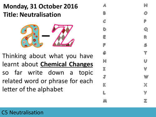 AQA GCSE C5 L6 Neutralisation