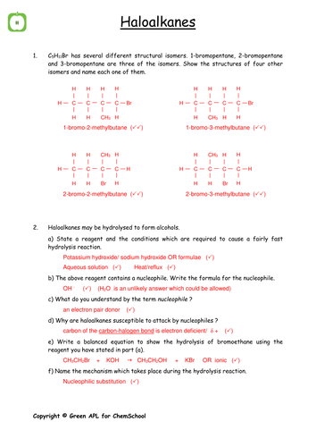 Halogenoalkanes