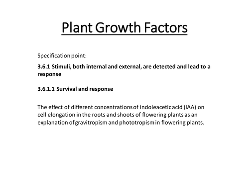 Plant growth factors