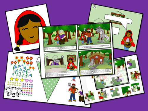 Little Red Riding Hood Traditional Tales\Story - Interactive Bundle