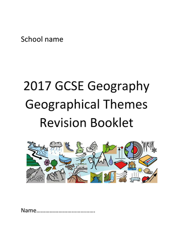 OCR B Geographical themes exam revision booklet Summer 2017