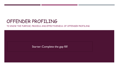 offender-profiling-teaching-resources