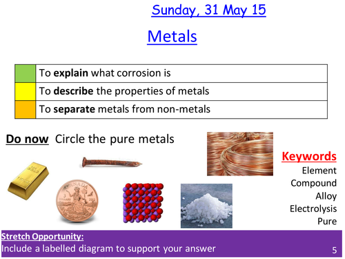 Metals lesson