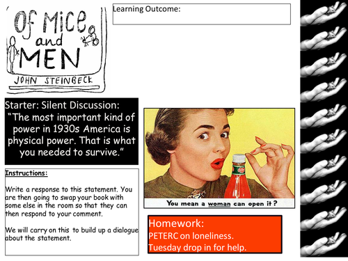 Of Mice And Men Candy And His Dog Teaching Resources
