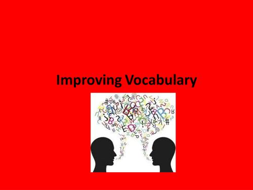 Strategies to help pupils improve their vocabulary, particularly aimed at the more able.