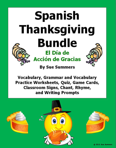 Spanish Thanksgiving Bundle - El Día de Acción de Gracias