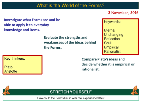 Plato's/Platonic Forms | Teaching Resources