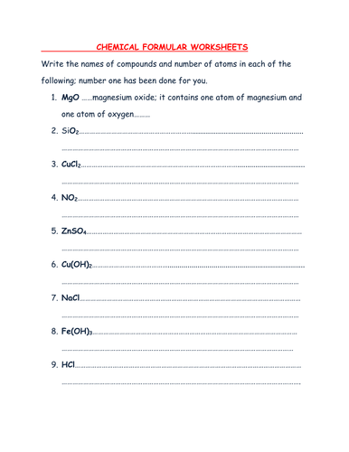 Worksheet Chemical Formula Writing Worksheet chemical formula writing worksheet with answers by kunletosin246 teaching resources tes
