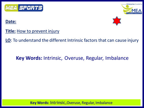 Cambridge National Sports Science - Intrinsic Factors