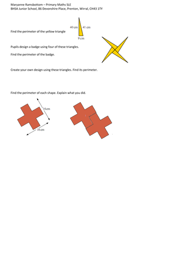 Challenging Perimeter Questions - Year 4/5