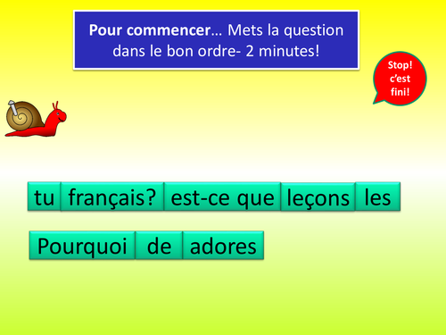 Questions in French 3