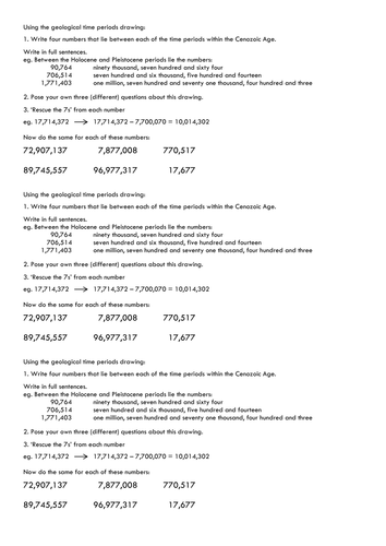 Y6 place value - large numbers