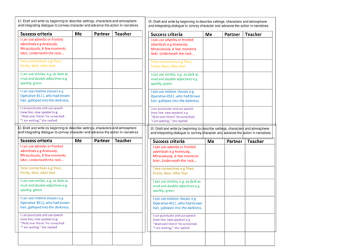 Year 5 writing tasks pdf picture