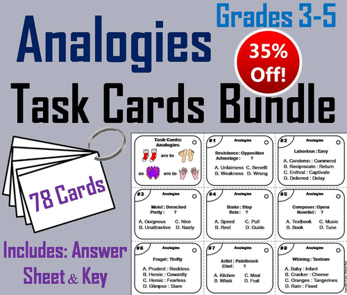 Analogies Task Cards