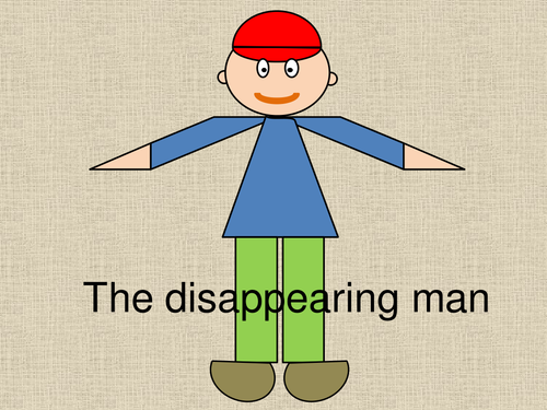 The disappearing man - a super open-ended starter for KS2