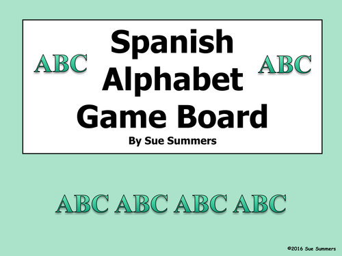 spanish quiz alphabet games Resources  Sue Teaching Summers    TES Shop