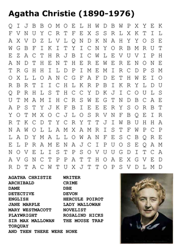 Agatha Christie Word Search
