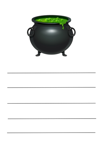 Cauldron writing template
