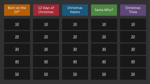 Happy Holidays! 2 Christmas quizzes on p-point, ready for use. Festive Fun!