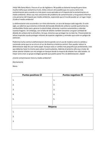 Environment coursework observed lesson