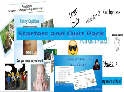Starters and Quiz Pack for KS2/3