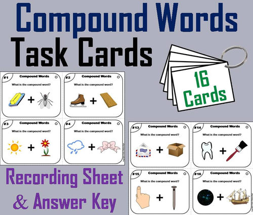 Compound Words Task Cards