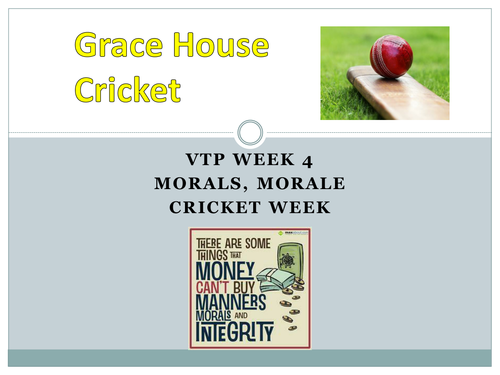 Morals and Morale in sport using the example of Cricket