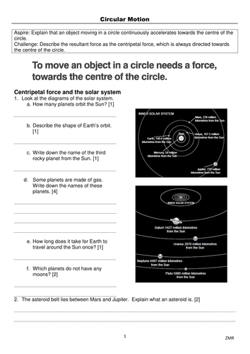 Circular Motion (AQA GCSE Physics P5 2016 & OLD P3)