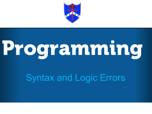 Syntax and Logic Errors