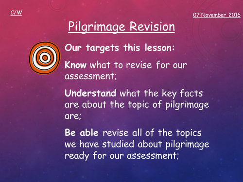Pilgrimage Revision Learning Grid