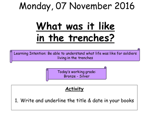 6 - What was it like in the trenches