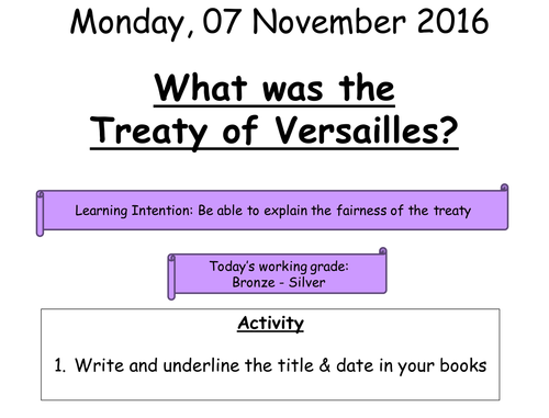 11 - Treaty of Versailles