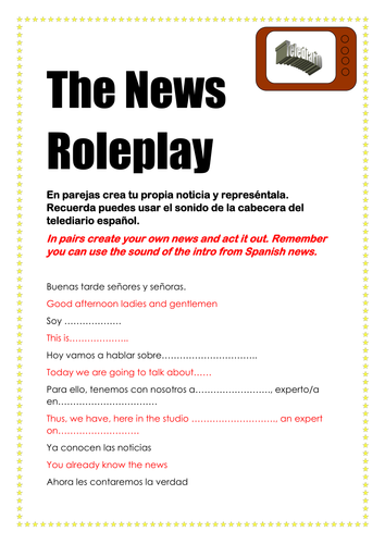 Guión Roleplay Script Spanish Español The News Las Noticias