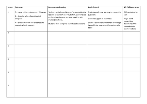 5 minute day lesson plan