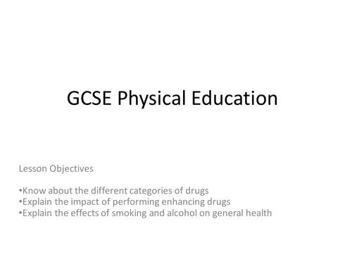 GCSE PE - Performance Enhancing Drugs