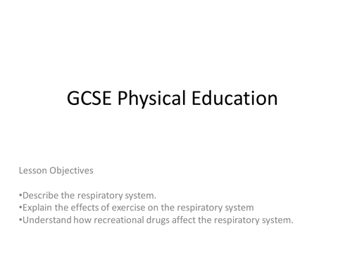 GCSE PE - The Respiratory System