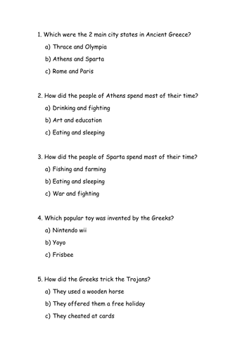 Ancient Greeks resources