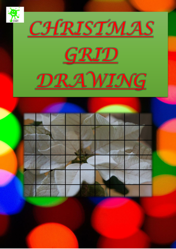 Christmas Activity. Festive Grid Drawing 4