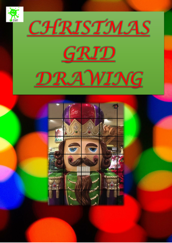 Christmas Activity. Festive Grid Drawing 5