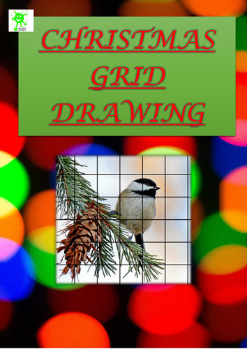 Christmas Crafts Activity. Grid Drawing 7