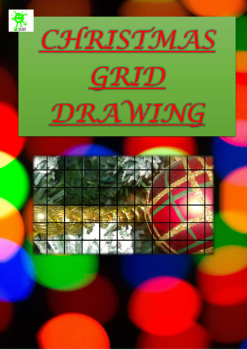 Christmas Crafts Activity. Festive Grid Drawing 10